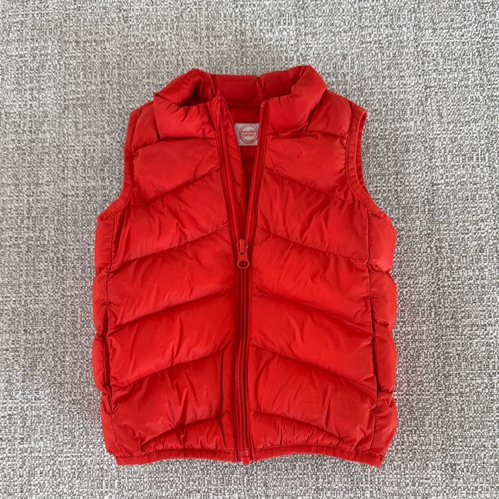 Orange Puffer Vest